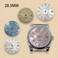 men's watch Dial 28.5mm S Dial Fritillaria Dial Fit NH35 Japanese Movement Green Luminous Dial 28.5MM nh35 Watch Accessories