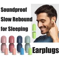 1/2/4Pairs Soundproof Sleeping Ear Plugs Earplugs For Sleep Special Mute Soft Slow Rebound Student Anti-Noise Protection