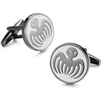 High quality men's French shirt cufflinks metal Black round octopus cuffs buttons business suit accessories jewelry gifts