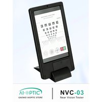 Rechargeable 30cm Near Vision Tester, Double Sided Letter Tumbling Eye Chart NVC-03 with AC Adapter Tumbling for Ophthalmic Use