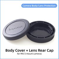 Camera Body Cover Lens Rear Cap for Olympus EM10 Panasonic Lumix GH7 GH6 GH5 GH5S GH4 G9II G9 G85 G95 GX9 GX85 M43 Accessories