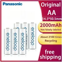 Panasonic Eneloop Original AA AAA Rechargeable Battery 1.2V 1900mAh 800mAh Pre-Charged NiMH Suitable for Flashlight Camera Toys