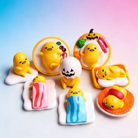 Gudetamase Mini Figure Q Version Model Toy Kawaii Food-Themed Desk Pet Cute Desktop Ornament Gift