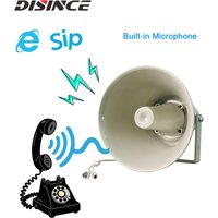 SIP intercom 30W POE IP Horn Loudspeakers Waterproof Outdoor Support ONVIF Multicast RTSP TTS Multicast IPV4/6 Openvpn web