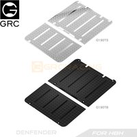GRC 1/8 Base Mount Sheets Skid Chequered Plate for MJX Defender H8H Roof Rack Upgrade Option Parts #G190TS/TB