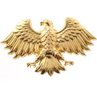 Vintage enamel dripping eagle brooch badge, alloy animal chest flower suit with accessory pin