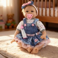 Reborn Dolls 22 Inch 55cm Reborn Baby Dolls Lifelike Handmade Vinyl Soft Silicone Reborn Baby Newborn Kids Toys Gift