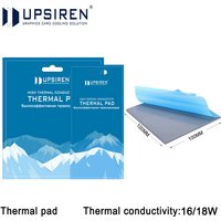 Upsiren 16/18W GPU CPU Heatsink Cooling Conductive Silicone Pad 100x100mm High Quality Original Authentic Thermal Pad