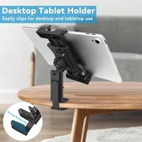 Portable Foldable Airplane Phone Holder Travel Essentials Handfree Tablet Bracket Multifunction 360° Rotation Cell Phone Stand