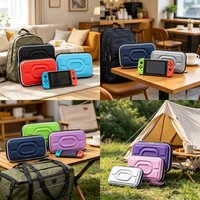 Colorful EVA Hard Storage Bag Carry Case for Nintendo 3DS NDSL NDSI GBA GBC Console, Shockproof Portable Protective Pouch Cover