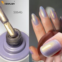 Venalisa Gel Nail Polish 10ml Hema TPO Free Purple Gold Glitter Shinning Soak Off UV LED Gel Nail Art Gel Varnish Nail Maincure