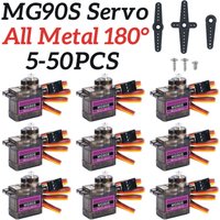 MG90S Servo 9g 5/10/20/50 Pcs All Metal Gear 9g SG90 Upgraded Version For Helicopter Plane Boat Car MG90 9G Trex 450 RC Robot