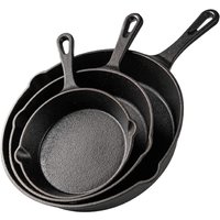 Cast Iron Frying Pan,14/16/20cm Non-stick Skillet Kitchen Fry Pot Breakfast Pan Omelette Pancake Pot Induction Cooking Cookware