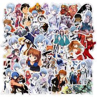 1 Pack Anime Sticker EVA Action Figures NEON GENESIS EVANGELION Century Character Model Decorative Supplies Gift Toy