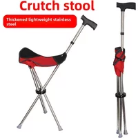 Practical Classic Foldable Straight Cane Stool for The Elderly To Help Walk Walking Cane for Leisure Outdoor Mountaineering Cl