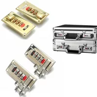 Zahlenschloss 65 * 29 mm Silber Passwortschloss Riegel Schmuck Holzkiste Festes Schloss Koffer Codeschlösser Hardware-Zubehör