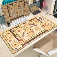 Winnie The Pooh Bear Mouse Pad Cartoon Gaming Cute Mousepad Speed Desk Mat Laptop Gaming Mats for Office Carpet Desk Accessories