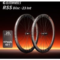 AliExpress ELITEWHEELS RSS Disc Carbon Wheelset 700c Road Bike Wheels 120 POE 4 Pawls Ceramic Bearing Pillar 1423 Spoke 23mm Inner Width