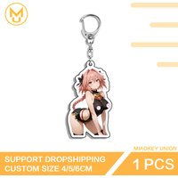 Not Safe For Work Astolfo Key Holder Screen Strap Frame Edge Accessries Acrylic Standee Suitable For Gifts Parties Crafts