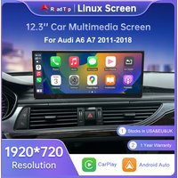 Ekran Road Top 12.3" z systemem Linux do Audi A6 C6 A7 C7 2011-2018 z bezprzewodowym CarPlay Android Auto Airplay Radio Samochodowe