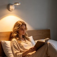 Wall Light Motion Sensor Night Light Wireless USB Rechargeable LED Lamp Remote Control Smart Indoor Lighting LED Wall Lamp