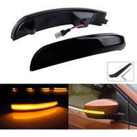 ANGRONG Dynamic LED Wing Mirror Indicator Turn Signal Light For Ford Kuga Escape EcoSport 13-18