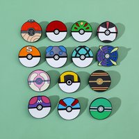 Pokemon Enamel Pin - Cartoon Brooch Poké Ball Great Ball Metal Badge for Backpack Clothing Jewelry Accessory Gift