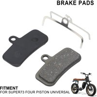 For Super 73 S1 S2 RX ZX ZG Four Pistons Front Rear Disc Rotor Brake Pads Modification Universal Resin Electric Bike Accessories
