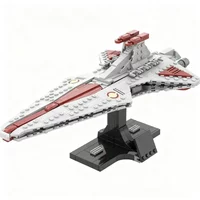 623PCS MOC Star Plan Movie Venator Class Republing Model Building Blocks Creative Assembly Display Home Decor Construction Gift