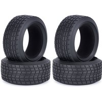 4Pcs 1/10 Scale On-Road Racing Tire High Grip Rubber Tyre 68*25mm Hsp 94123 Hpi Himoto Fw06 Tt01 Abrasion Resistant Racing Car
