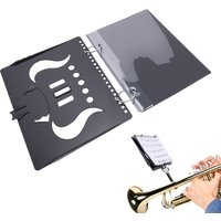 Folder 5 Transparent Window Portable Sheet Music Holder for Marching Band Marching Band Sheet Music Holder