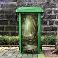A Single Piece of a Fantasy-Themed Design Featuring Sunlight Filtering Through Trees in an Enigmatic Forest - a Waterproof And