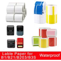 NiiMbot B1/B203 B21/B3s Label Printer Waterproof Anti-Oil Tear-Resistant Price Tag Pure Color Scratch-Resistant Label Paper