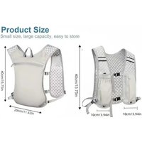 AliExpress NONE Hydration Vest Backpack for Men Women, Lightweight Breathable Water Resistant Pack for Running Hiking Cycling Marathon