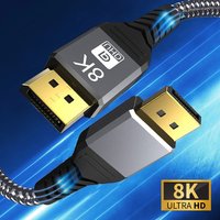 Display Port Cable DP 240Hz Cable DP Cable 4K 144Hz 165Hz Display Port Cord Adapter For PC Laptop HD TV Xbox Projector Monitor