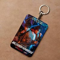 1pc Bloodhounds Movie Card Case Keychain Access Card Bag Key Tag Ring Leather Card Holder Key Ring Access