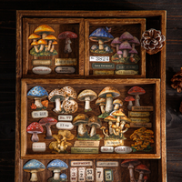 25 Sheets/Pack Vintage Mystical Mushroom Stickers for DIY Crafts Scrapbooking Phone Case Planner Journal Decoration