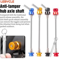 AliExpress LEBYCLE MTB Road Bicycle Anti-Theft Hub Axle Shaft Bike Skewer Lever Quick Release Bike Wheel Locking Security Anti Theft Skewer