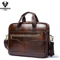 Genuine Leahther Men Briefcase Portable Office Handbag for Laptop Bag High Quality Business Messenger Shoulder Bags Travelling