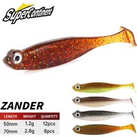 Supercontinent Shad T-tail Fishing Lures 5cm/7cm Fishing Soft Baits Silicone Artificial Swim Plastic Lure Wobblers