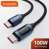 Toocki typ c zu typ c kabel 100w pd schnell ladegerät usb c zu usb c display kabel für xiaomi poco f3 realme macbook ipad