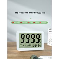 9999-Days Digital Countdown Days Timer Clock,Large Screen Electronic Timers for Classroom Wedding Retirement Countdown Timer