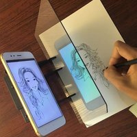 【C】Optical Clear Drawing Board, Portable Optical Tracing Board Image Draw Board Tracing Drawing Projector Optical Painting Board
