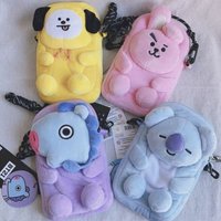 Korean Zero Wallet Cute Cartoon Anime Plush Easy To Carry BT21 Peripheral Creative Fashion Versatile Couple Gift New Style