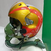 Pilot-Style Tactical Helmet with Dual-Visor System and Can Hold Oxygen Mask