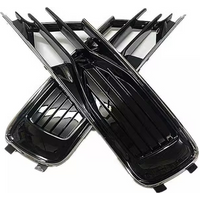 For 2016 2017 2018 A6 S6 C7 Racing Grills Facelift Rear Fog Light Frame Glossy Black S-line Sport Model Modified S6 Mesh
