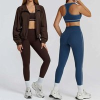 2/3 Piece Yoga Set Gym Sportswear Women Yoga Suits Sandal Fitness Set Sandals Sports Bra Gym Mesh Yoga Top Gym Fitness Suit