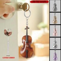Elegant Cello Keychain,2D Flat Acrylic Pendant Charm for Backpack,Car,Festive Gathering,Gift for Music Enthusiasts,Youth,Holiday