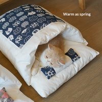 pet items cat supplies cat bed dog bed cat sleeping bag enclosed cat blanket warm pet bed in winter