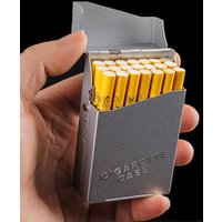 Cigarette Storage Container Cigarette Case Unisex Pocket Box Smoking Accessories Aluminium Alloy Cigarette Boxes Gift EL